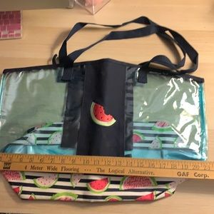 Thirty One watermelon clear tote